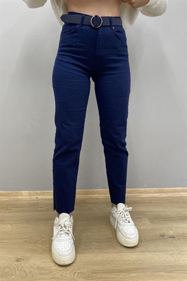 LİKRALI KEMERLI KOT PANTOLON