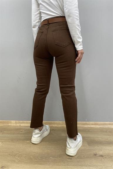 LİKRALI KEMERLI KOT PANTOLON