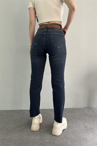 LİKRALI KEMERLI KOT PANTOLON