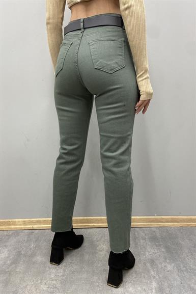LİKRALI KEMERLI KOT PANTOLON