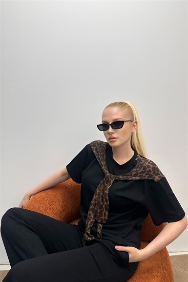 ATKI DETAY TSHIRTLÜ PANTOLON TAKIM
