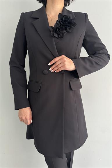 ÇİÇEK BRONŞLU PANTOLONLU TAKIM