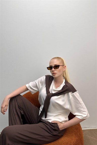 FULAR DETAYLI TSHIRT PANTOLON TAKIM