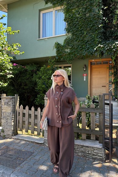 TENCEL ÇITÇITLI PANTOLON TAKIM