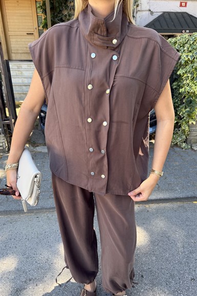 TENCEL ÇITÇITLI PANTOLON TAKIM