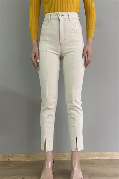 ÖNÜ DİKİŞLİ  PAMUK PANTALON