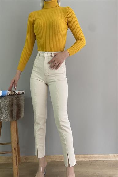 ÖNÜ DİKİŞLİ  PAMUK PANTALON