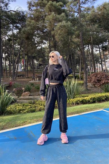 PAÇA LASTİKLİ YIKAMALI PANTOLON