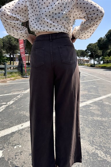 PİLELİ DÖKÜMLÜ PANTOLON