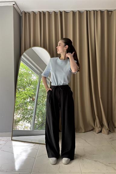 PİLELİ TENCEL PANTOLON