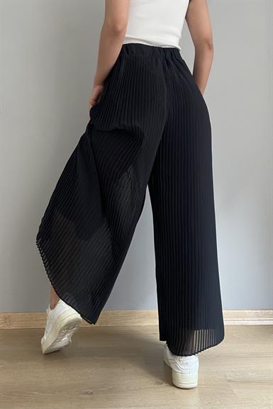 PİLİSELİ ŞİFON PANTALON