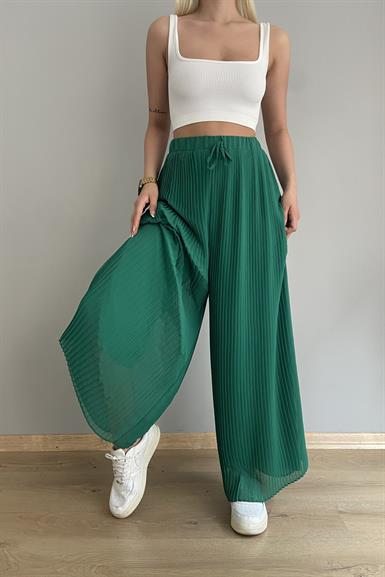 PİLİSELİ ŞİFON PANTALON