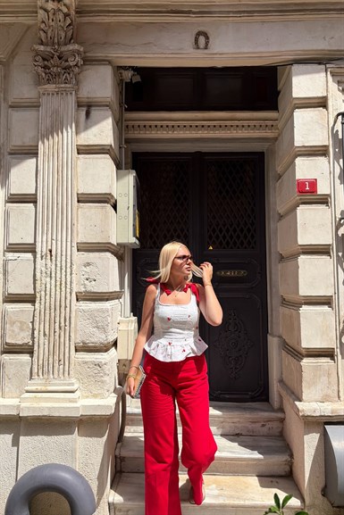 RENKLİ PALAZZO PANTOLON