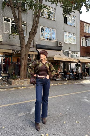 RİNS YIKAMA KEMERLİ KOT PANTOLON