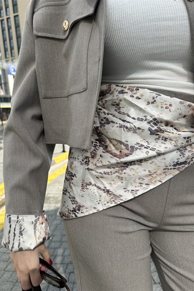 ŞAL DETAYLI PANTOLON