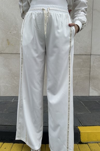 ŞERİT DETAYLI PANTOLON (TAKIM DEĞİLDİR)