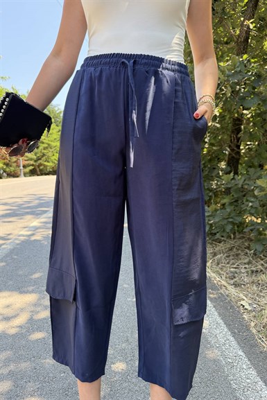TENCEL GARNİLİ KARGO PANTOLON
