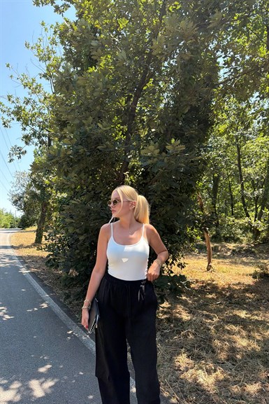 TENCEL GARNİLİ KARGO PANTOLON