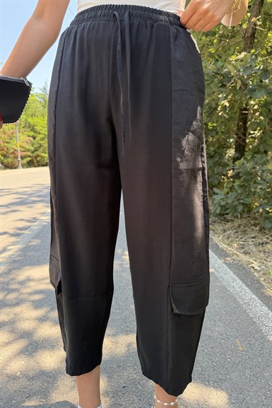TENCEL GARNİLİ KARGO PANTOLON