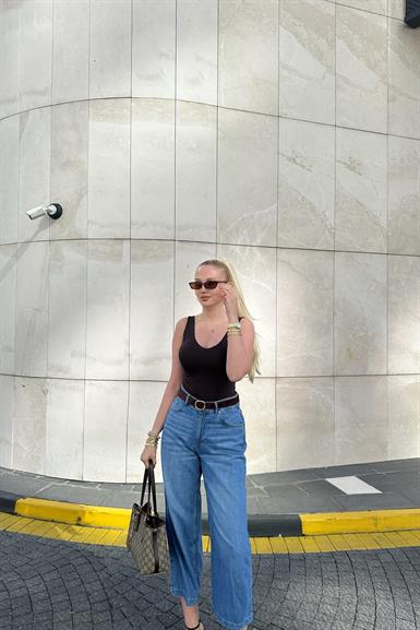TENCEL KUMAŞ KEMERLİ KISA PANTLON