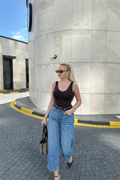 TENCEL KUMAŞ KEMERLİ KISA PANTLON