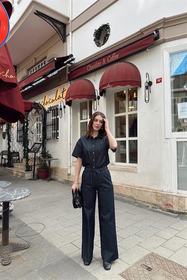 UZUN DÖKÜMLÜ ŞIK PANTOLON