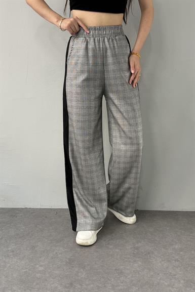 YAN ŞERİTLİ EKOSE PANTOLON