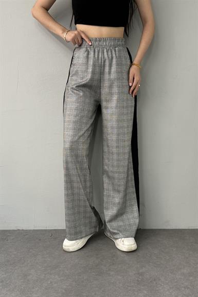 YAN ŞERİTLİ EKOSE PANTOLON