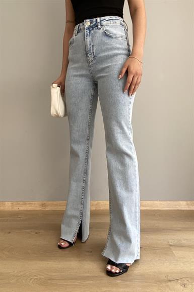 YANI KESİK KAR YIKAMA PANTALON