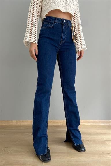 YANI KESİK STRIGHT PANTOLON