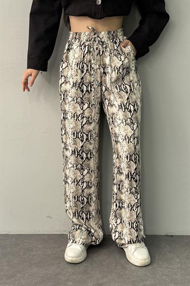 YILAN DESEN SATEN PANTOLON