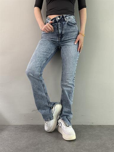 YIRTMAÇLI LİKRA BORU PAÇA PANTALON