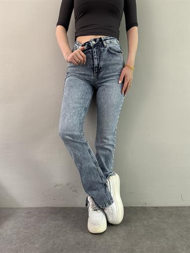 YIRTMAÇLI LİKRA BORU PAÇA PANTALON