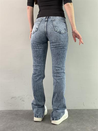 YIRTMAÇLI LİKRA BORU PAÇA PANTALON