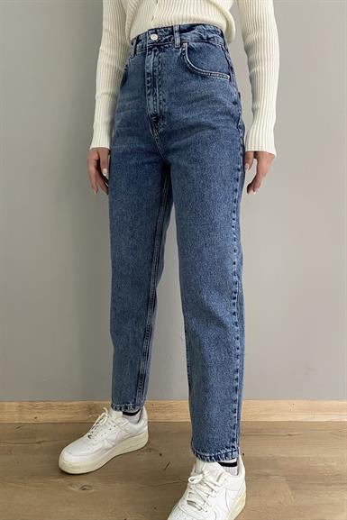 YÜKSEK BEL MOM PANTALON
