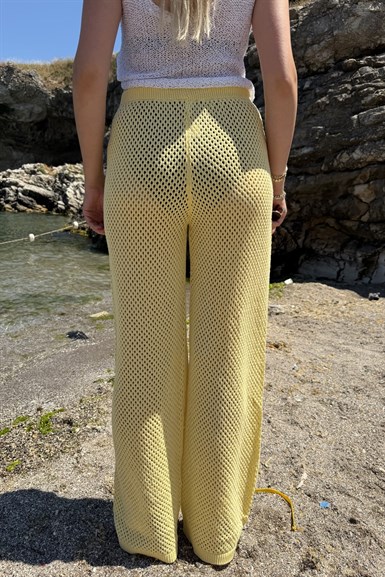 YÜKSEK BEL PLAJ TRIKO PANTOLON