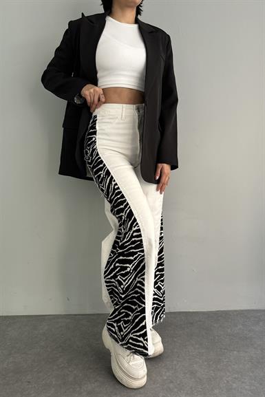 ZEBRA DESEN GARNİLİ PANTOLON
