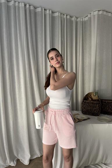 BEL BAĞCIKLI ÖRME ŞORT