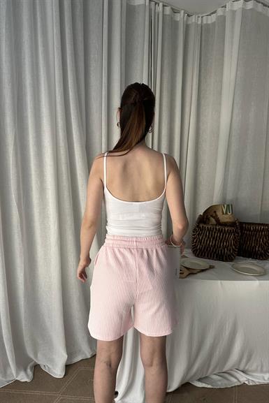 BEL BAĞCIKLI ÖRME ŞORT