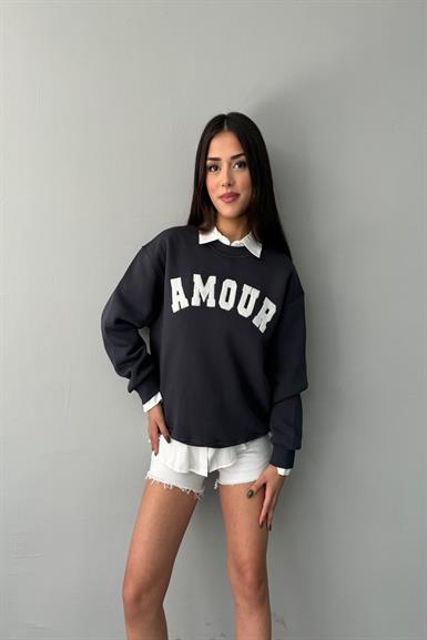 AMOUR NAKIŞ DETAY SWEAT
