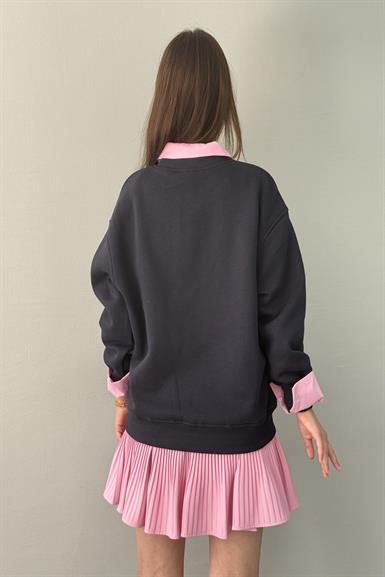 AMOUR NAKIŞ DETAY SWEAT