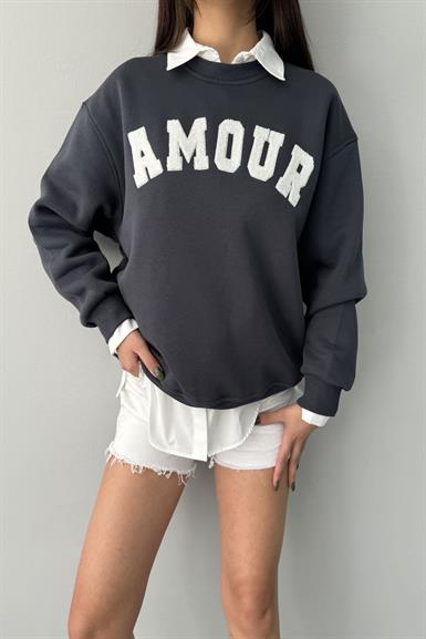 AMOUR NAKIŞ DETAY SWEAT