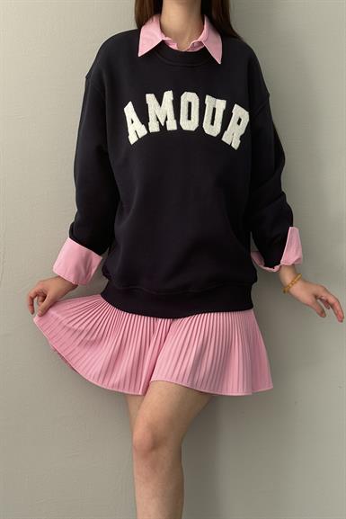 AMOUR NAKIŞ DETAY SWEAT