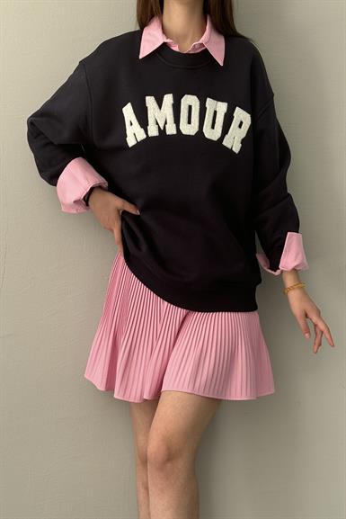 AMOUR NAKIŞ DETAY SWEAT