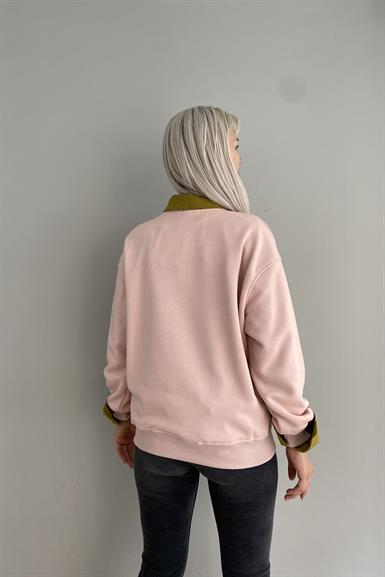 AMOUR NAKIŞLI SWEATSHIRT