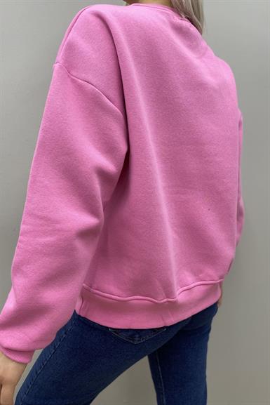 APLİKE DETAY SWEATSHIRT