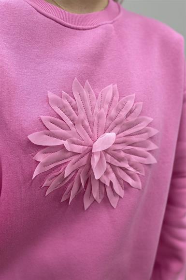 APLİKE DETAY SWEATSHIRT