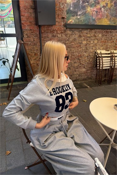 ASİMETRİK ATLET DETAY SWEATSHIRT