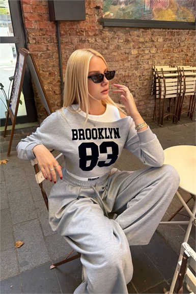 ASİMETRİK ATLET DETAY SWEATSHIRT