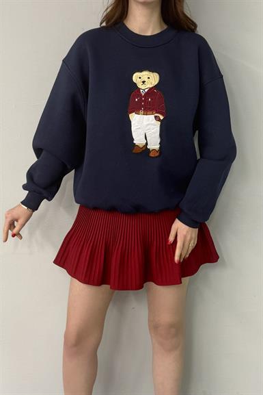 AYICIK NAKIŞLI SWEATSHIRT
